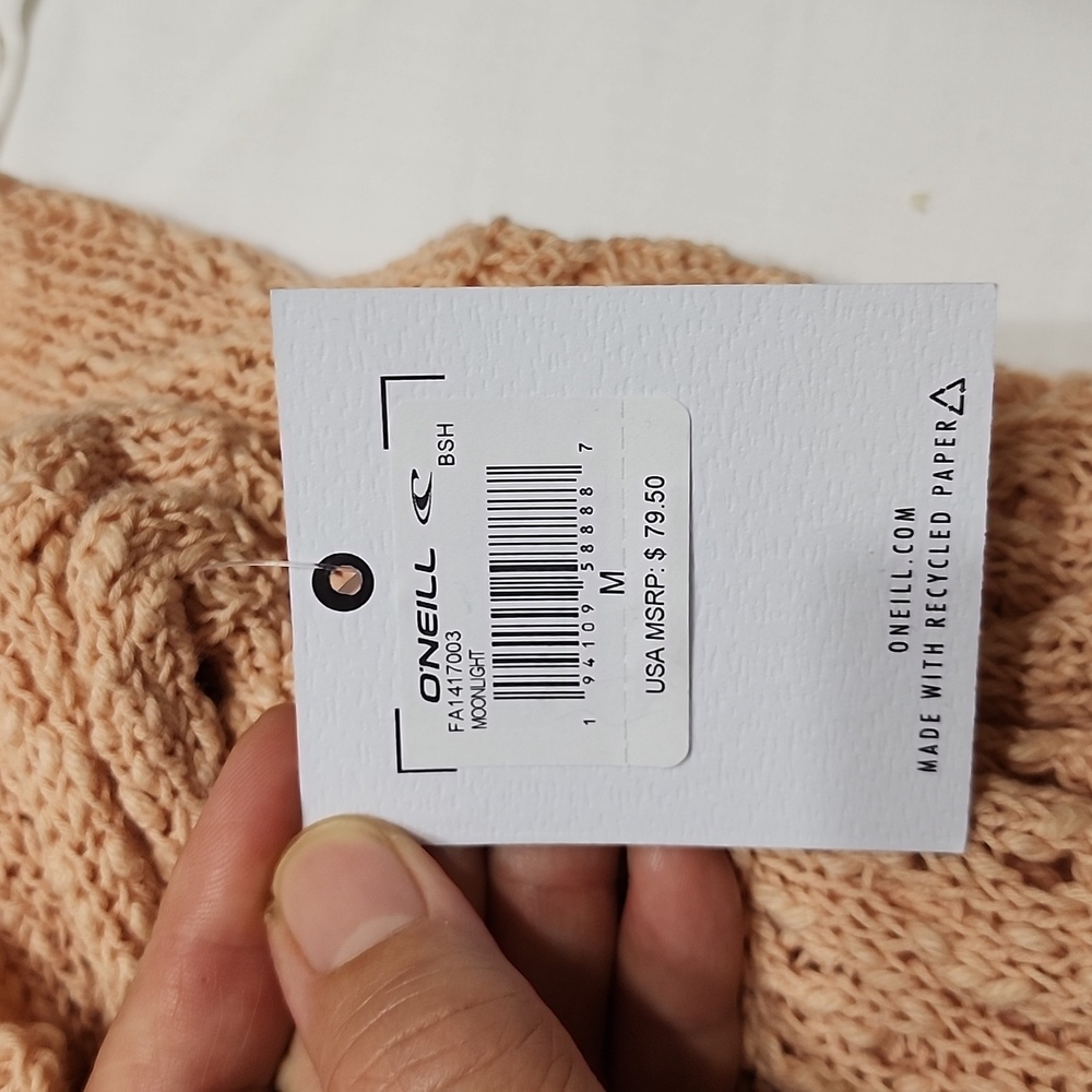 O'Neill Moonlight Cardigan Sweater Blush - Picture 8 of 8